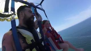 Footage of me and Jasmine Parasailing in Portugali