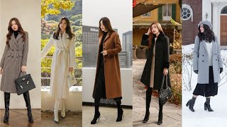 Elegant Korean coats || ladies winter long & full coats