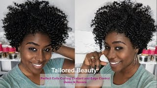 Tailored Beauty: Perfect Coil Curling Jelly and Edge Control Demo and Review