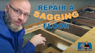 Repair A Sagging Floor In Wichita House - Part 1 - Kansas Home Guys