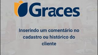 Inserir comentário no cadastro do cliente - Sistema Graces