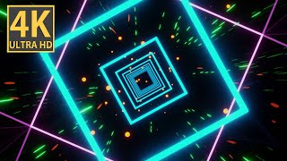 VJ Loop Neon Bright Lights abstract Background Video | VJ and DJ Loop Animation in 4K