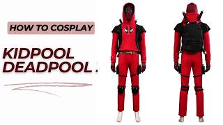 Kidpool Deadpool 3 Costume #Takerlama #KidpoolCosplay #HalloweenCostume #deadpoolandwolverine