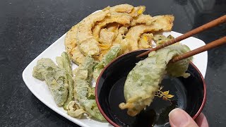 Como fazer tempura de legumes fácil e delicioso! #tempura