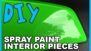 How to Spray Paint Interior Pieces - GLASS!