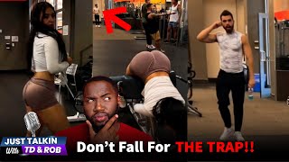 TOXIC Female SNOW BUNNY Tries To Setup Men At The Gym