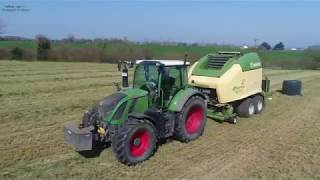 Enrubannage 2019 | Fendt 516 - Krone Comprima CV150XC | ETA Briand