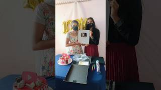 1 lakh subscribers and silver play button celebration #shortsvideo  #trending #nirmalahairstyles