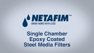 Single Chamber Epoxy Coated Steel Media Filter Battery Components, Assembly, and Configurations