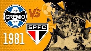 GRÊMIO FBPA vs SÃO PAULO FC (1981 - BRASILEIRO) #footballmuseum #oldfootball