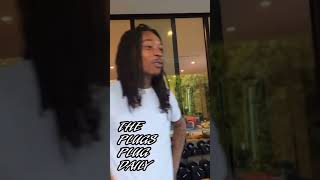 Wiz Khalifa loves his see thru indoor gym