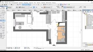 Проектирование в ArchiCAD. План пола