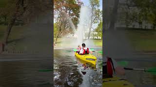 Rīga canal by kayak