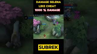 DAMAGE SELENA 1000 % SAKIT ! MUSUH AUTO SURENDER #shorts