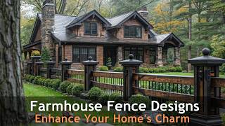 Beautiful Farmhouse Fence Ideas for Authentic Rustic Style: Enhance Your Home's Charm