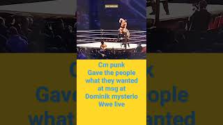 CM PUNK DESTROY DOMINIK MYSTERIO AT MSG WWE LIVE #shorts