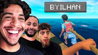 FLAMBY REND FOU BYILHAN ET NICO SUR RAFT