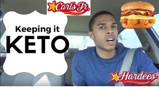 KEEPING IT KETO MUKBANG AT CARLS JR/HARDEES BREAKFAST BURGER