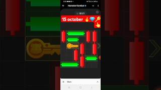 15 October daily  mini  puzzle  game solved Hamester kombat #hamsterkombat #minigame #game