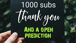 Open PREDICTION card trick and a THANK  YOU all substibers 👍👍