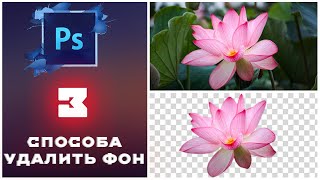 Photoshop -  3 способа УДАЛИТЬ фон