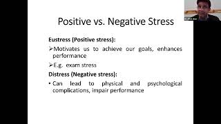 Stress management and emotional well being by Prof. Dr. Aftab Alam