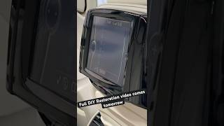 BMW LCD Navigation screen scratches DIY removal and full frame restoration