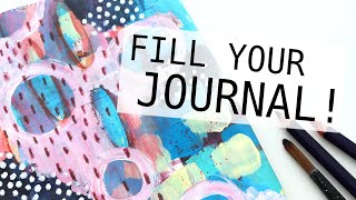 Ideas For Your Art Journal: Mark Making And Paint Smushing