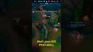 Mad Lions KOI vs Karmine Corp PENTAKILL Supa #leagueoflegends #lol #lec #shorts #europe #ibai #Penta