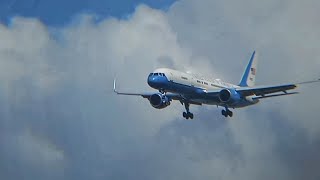 US Air Force Boeing 757-200 (CV-32A - Air Force 2) Landing @ Puerto Princesa International Airport.