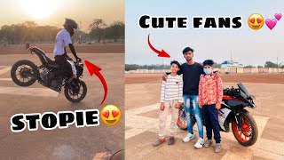 Chote fans aakhir aaj mil liye mujhse 😍💕|| duke 200 stopie❤️