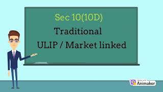 Tax treatment of Life insurance policy / tax on ULIP / tax on market linked policy