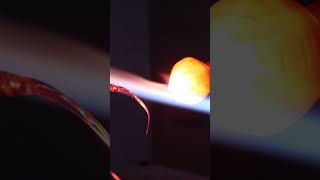 Glass pipe making process!! #glassblowing #glassart #creative