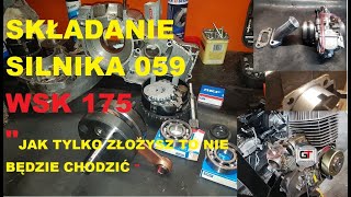 WSK 175 059  WIATR składanie silnika - Poprawki- przylgnie ...