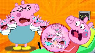 Peppa Pig Siren Head Attack - Last Night for Peppa's Family | Peppa Pig Funny Animation