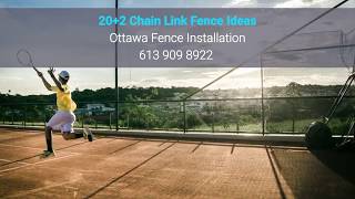 20+2 Chain Link Fence Ideas