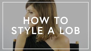 How To Style A Lob | The Zoe Report by Rachel Zoe