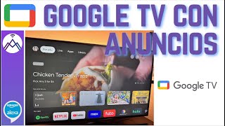 Google TV, con comerciles