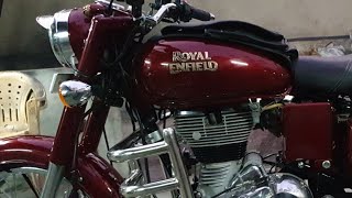 Royal Enfield Classic Bullet 350 MAROON RED DESIGN MODIFIED.