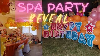 Spa Party decorations reveal with VLOG | Dollar Tree party finds with Amazon links