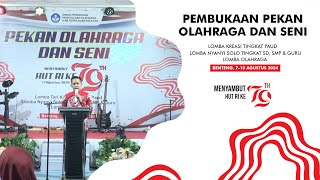 Pembukaan Pekan Olahraga dan Seni Tingkat Kab. Kepulauan Selayar