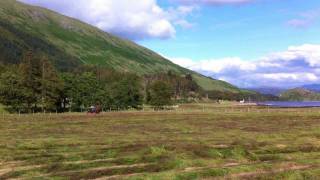 Silage making at Kingairloch