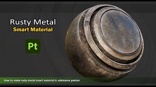 Metal Smart Material - painted metal (7) - substance painter | Matfx rust weathering