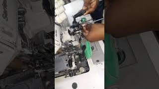 gathering with overlock machine