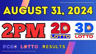 PCSO Lotto Result August 31, 2024 - 2PM EZ2 & Swertres