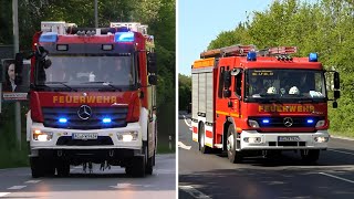 [Bullhorn] HLF20 und LF20 des Löschzug Mitte der Feuerwehr Würselen auf Einsatzfahrt