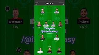 MI vs DC Dream11 Prediction Today Match, Dream11 Team Today, Fantasy Cricket Tips #shorts #ipl