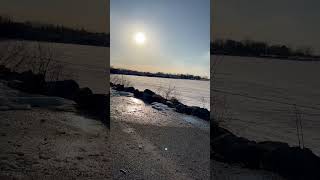 FROZEN OTTAWA RIVER-OTTAWA #canada #ottawa