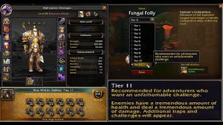 Tier 11 Delve - Solo - Retribution Paladin - ilvl 603 - High Explorer achievement (technically)