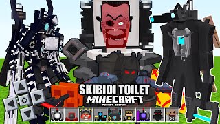 SKIBIDI TOILET V7.3 ADD-ONS/MOD NO MINECRAFT COM TITAN CLOCKMAN V2, TRI TITAN V3 E MAIS!